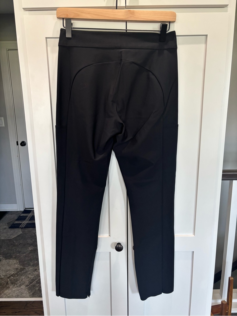 Athleta Black Women’s Stellar Trouser Clean Waistband Straight Leg Pants Size 4 - Picture 6 of 7
